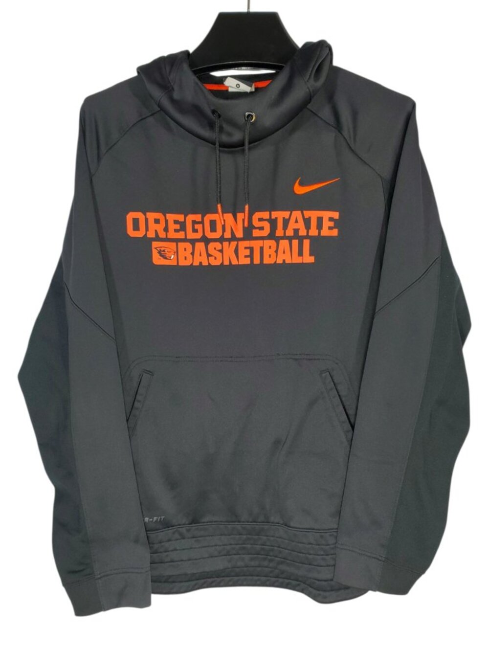 Oregon State Basketball Nike Thermafit Hoodie Men's M Black OSU Beavers NCAA